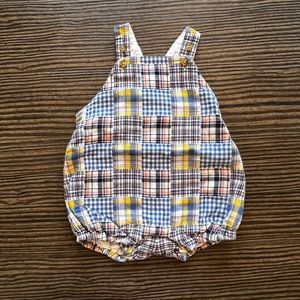 Janie and Jack Boys Plaid Bubble. EUC. Size 3-6 months